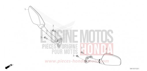 MIROIR (CBR650RA/CBR650RAC) CBR650RACR de 2024